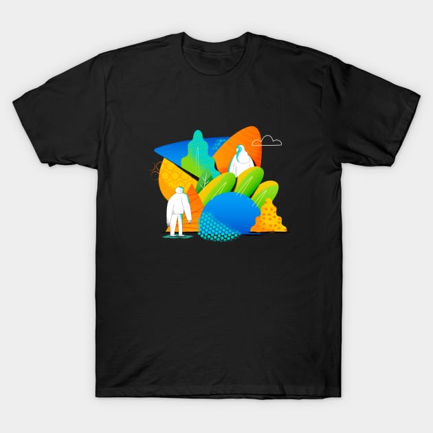 Couple Nature T-Shirt by Azzdoug